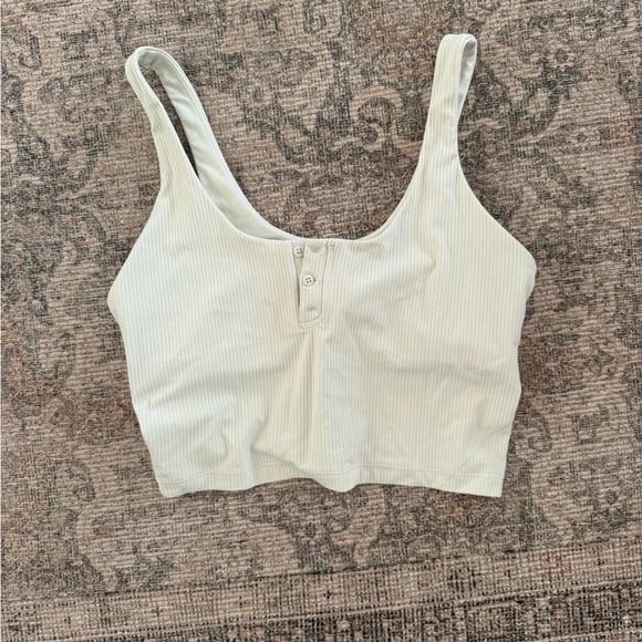 lululemon align Cream Ribbed Tank Top - Picture 1 of 2